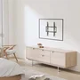 Aisens WT75F-389 Soporte de Pared Ultra Delgado para Monitores y TV de 32-75" hasta 45kg Negro